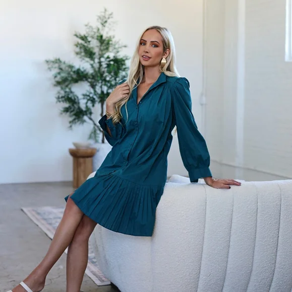 Listicle Dresses | Neesee's Zyan Dress - Teal Listicle Dress | Color: Blue/Green | Size: S | Lkfarmer's Closet Listicle Dresses | Neesee's Zyan Dress - Teal Listicle Dress | Color: Blue/Green | Size: S | Lkfarmer's Closet